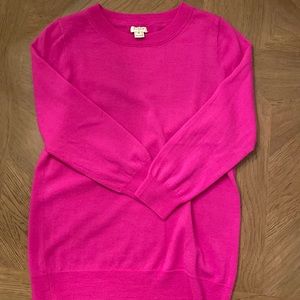 Jcrew lightweight pink sweater